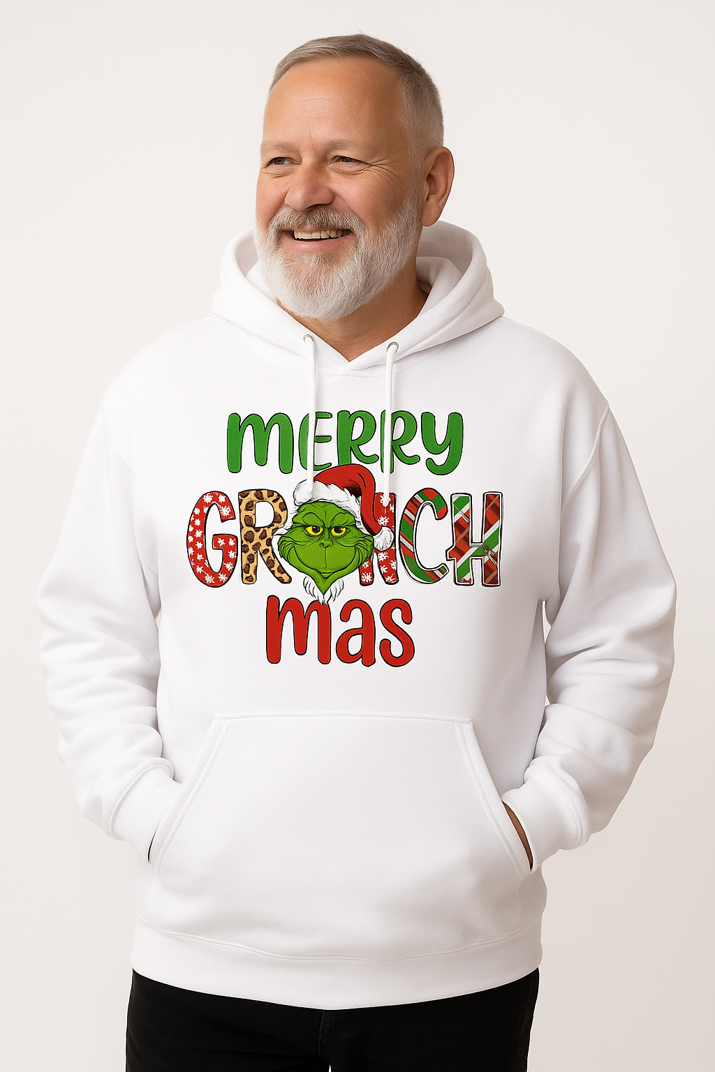 Merry Grinchmas Hoodie – Winterse Humor met een Knipoog