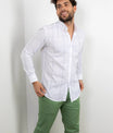 Grasgroene Chino Broek