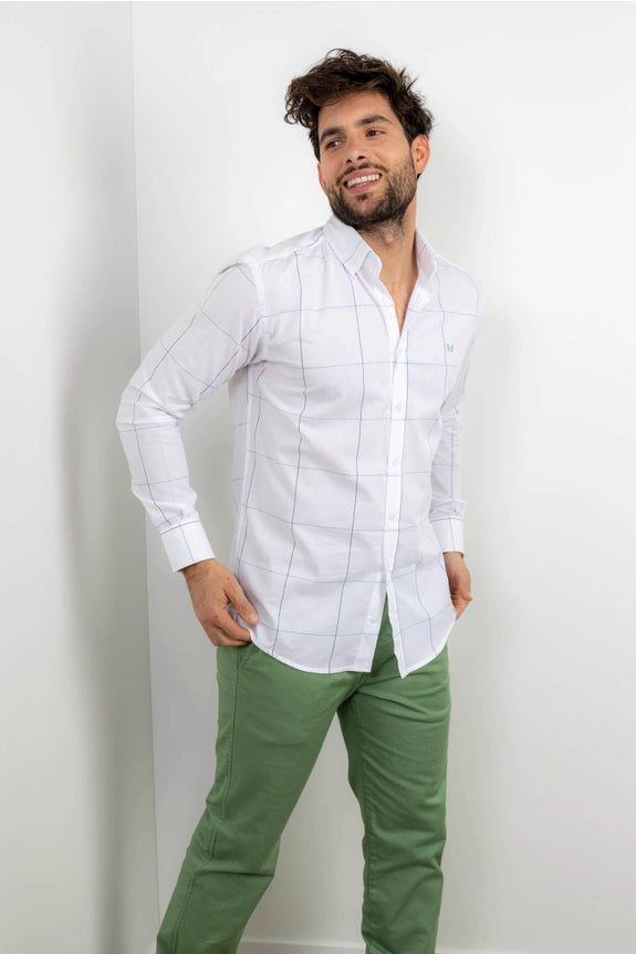 Grasgroene Chino Broek