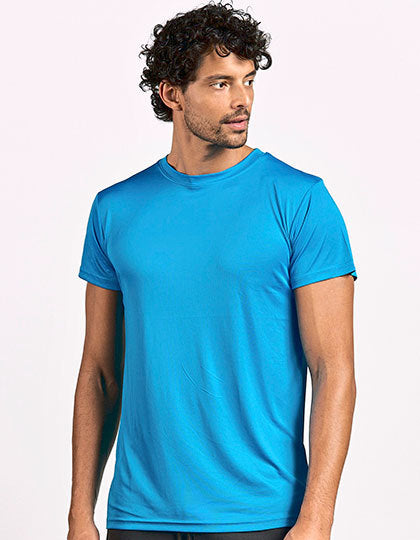 Blauw herenshirt van hoogwaardig katoen, met een moderne snit en aangenaam draagcomfort.