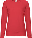 Rood dames sweatshirt in zachte comfort fit, ideaal voor personalisatie bij cstmx.