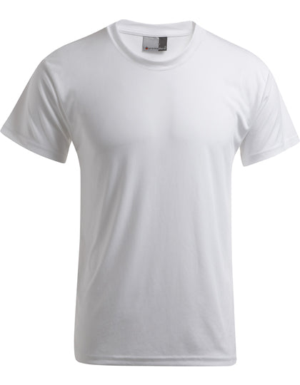 Wit basic T-shirt van zacht katoen, met een comfortabele pasvorm en tijdloze uitstraling.