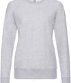 Grijs dames sweatshirt in zachte comfort fit, ideaal voor personalisatie bij cstmx.