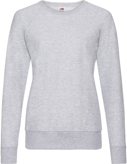 Grijs dames sweatshirt in zachte comfort fit, ideaal voor personalisatie bij cstmx.